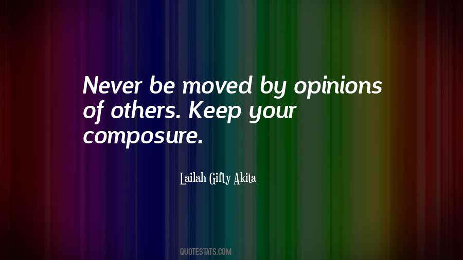 Quotes About Composure #516379