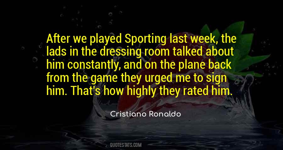 Quotes About Cristiano #226183