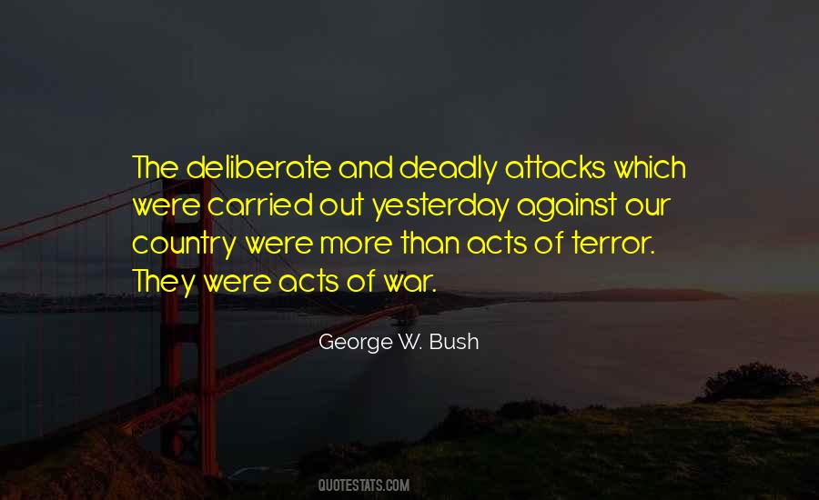 Acts Of Terror Quotes #1215318