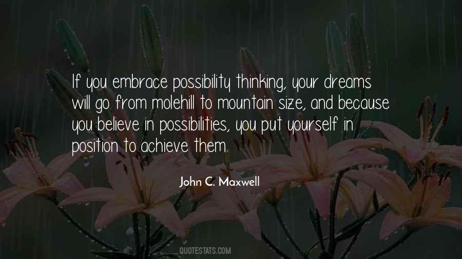 Quotes About Possibility Thinking #345655