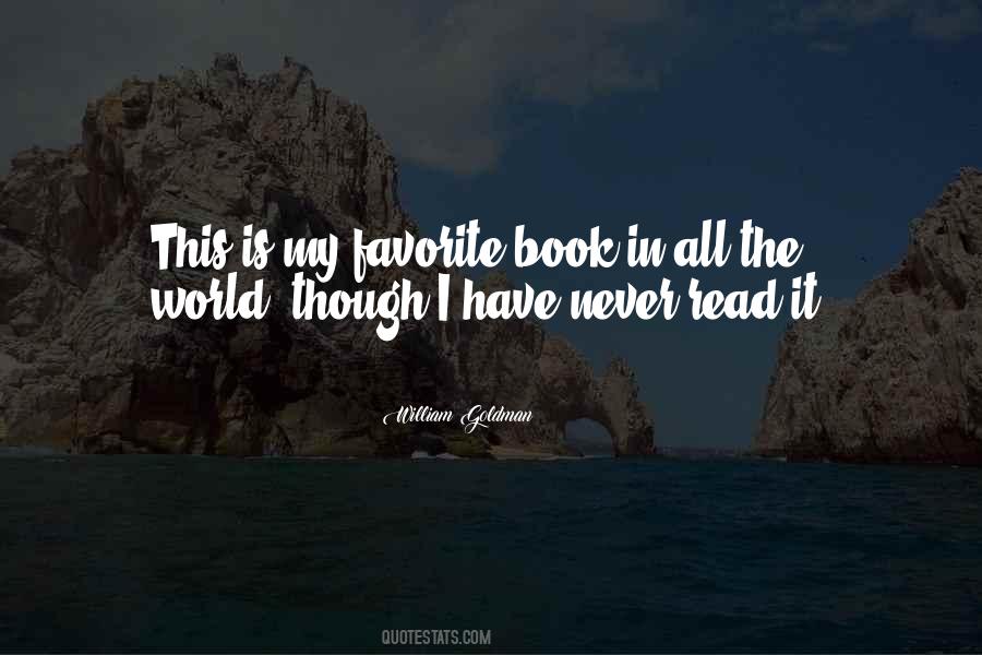 Quotes About My Favorite Book #839948