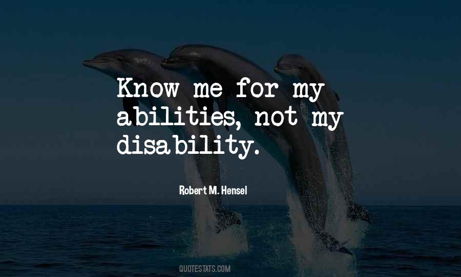 Quotes About Disability #1435951