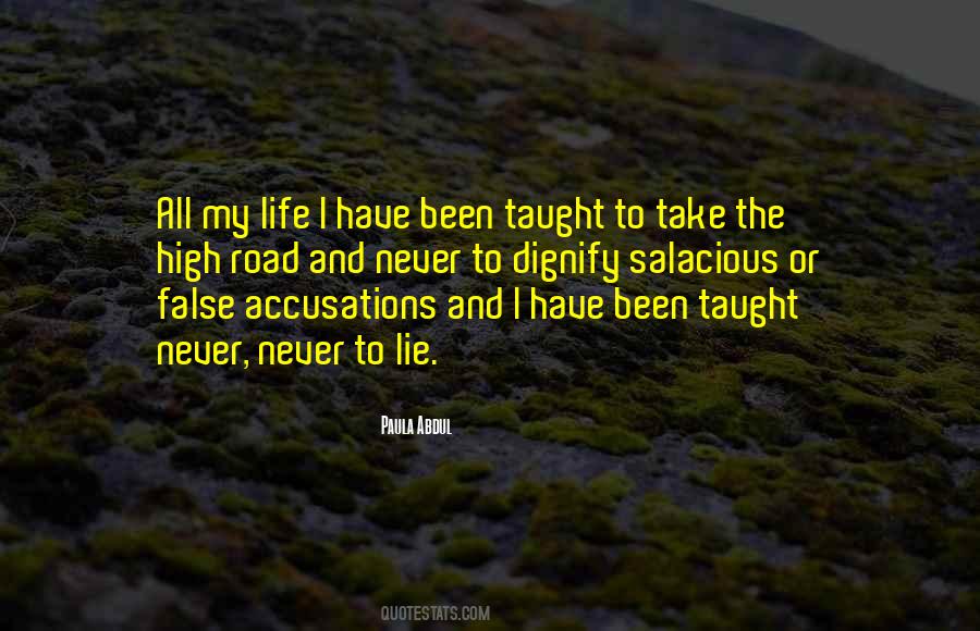 Quotes About False Accusations #809156