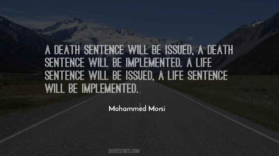 Quotes About Life Sentence #1229089
