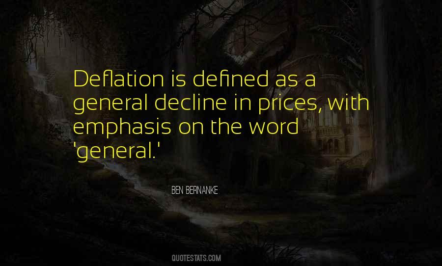 Quotes About Deflation #1062704