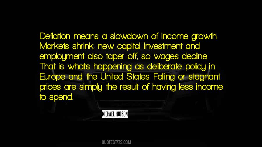 Quotes About Deflation #1493398