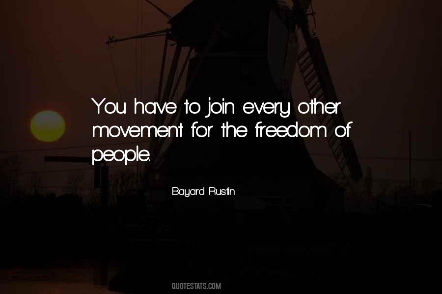 Quotes About Freedom Of Movement #1821593