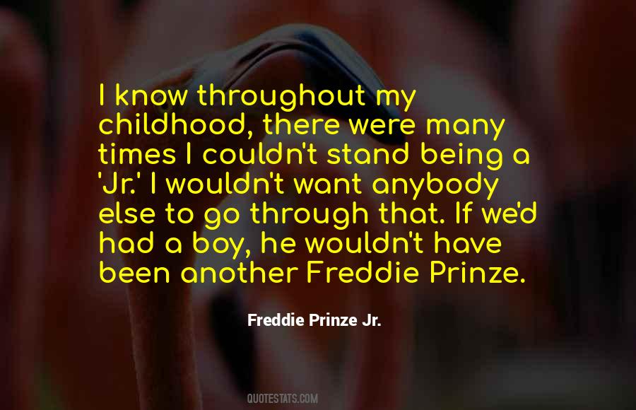 Quotes About Boy Childhood #1216287