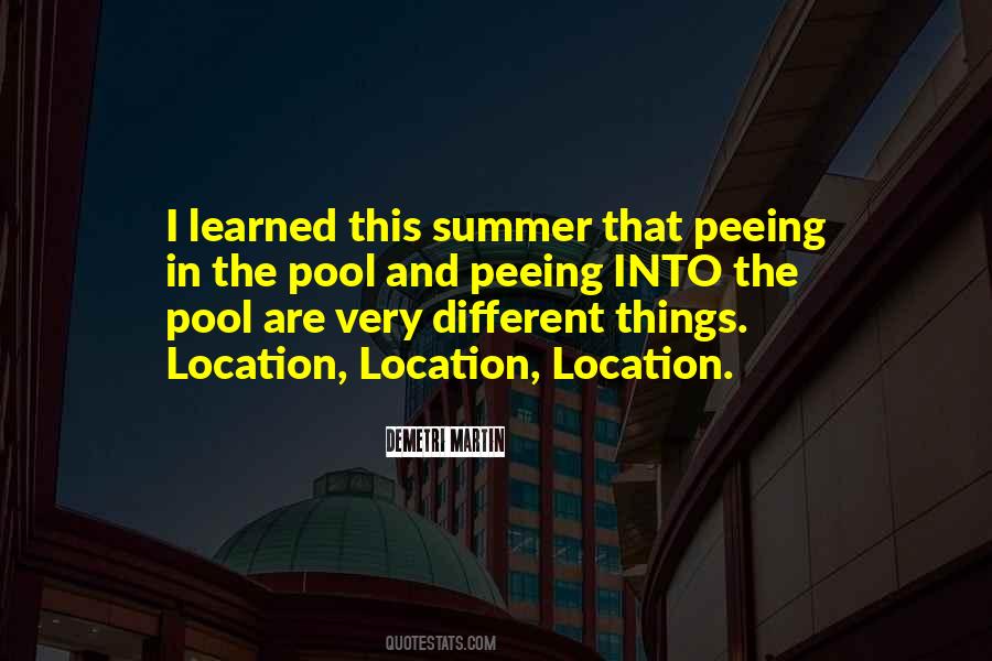 Quotes About Peeing In The Pool #1785230