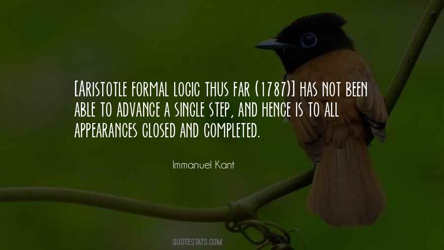 Formal Logic Quotes #1148082
