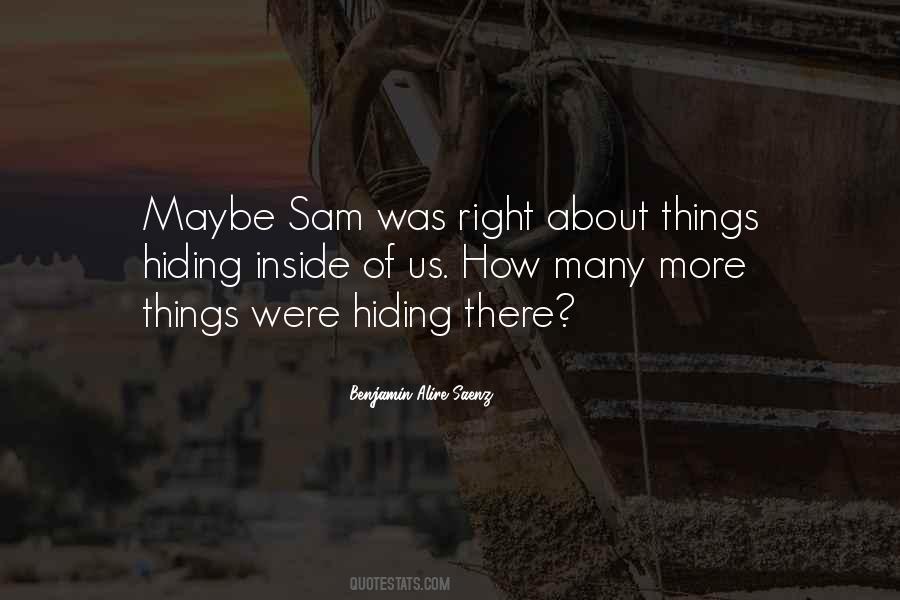 Quotes About Hiding #1771942
