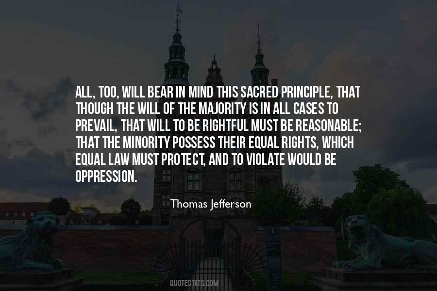 Quotes About The Rights Of The Minority #652127