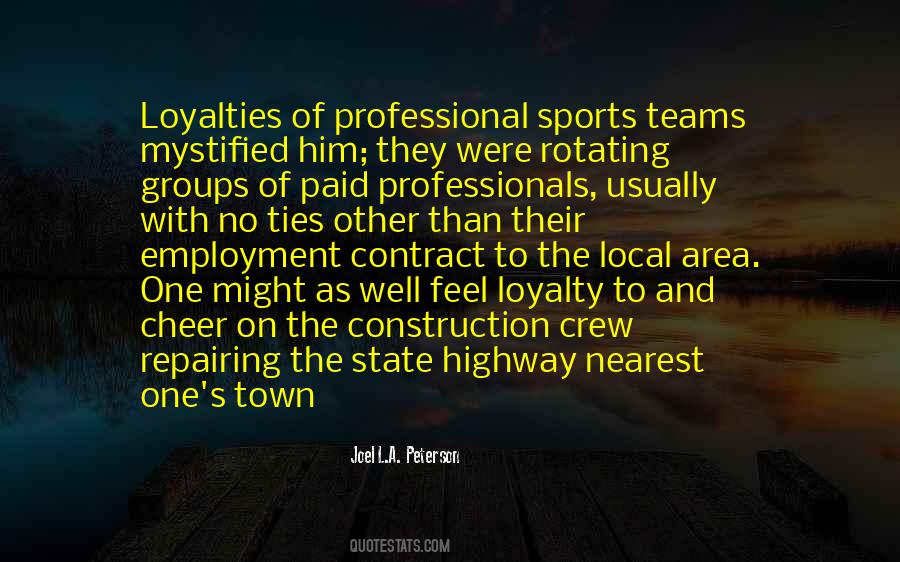 Quotes About Professional Sports #590435