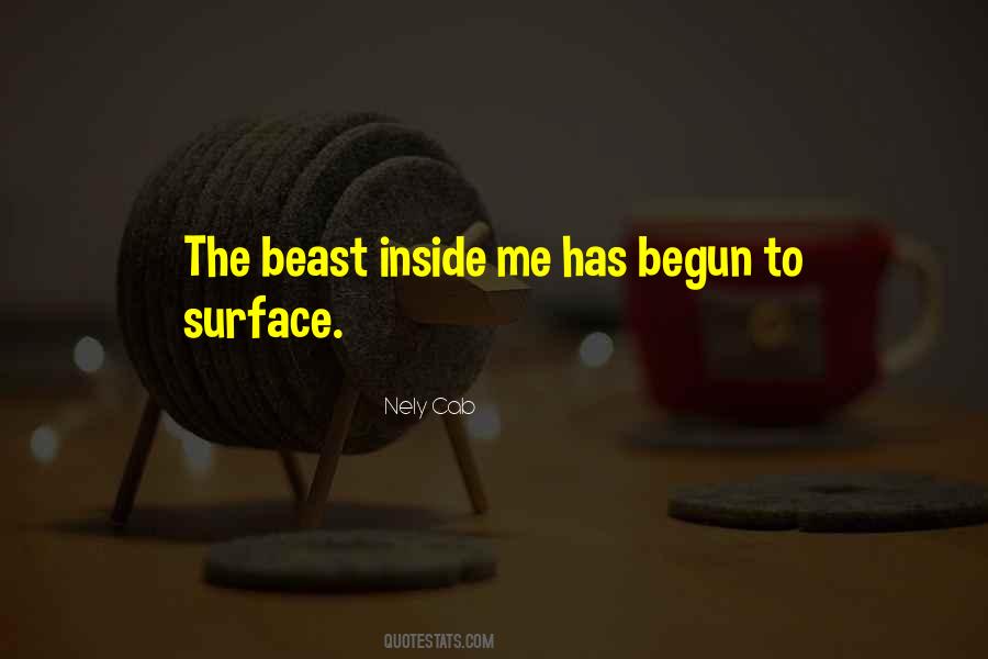 Quotes About Beast Inside #173641