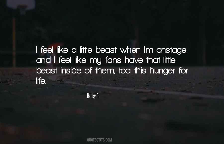 Quotes About Beast Inside #1756108