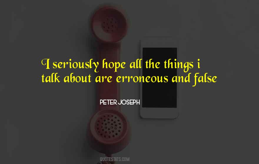 Quotes About False Hope #125529