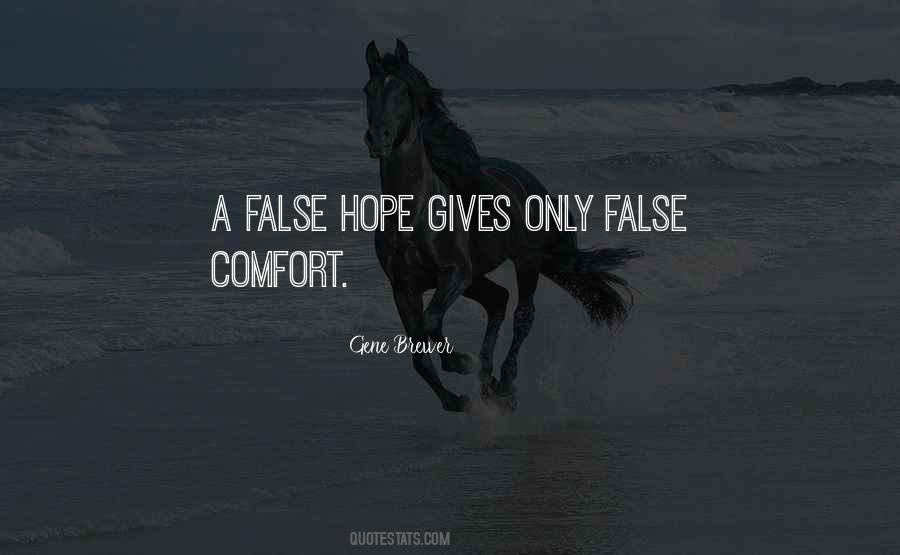 Quotes About False Hope #652484