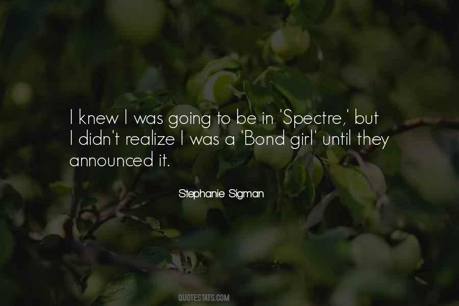 Quotes About Spectre #854380