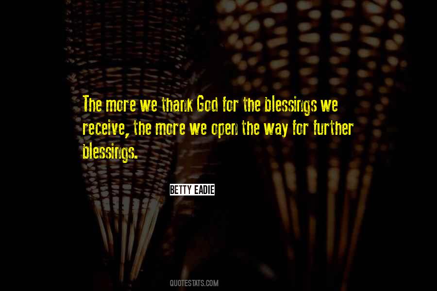 Quotes About Thank You For The Blessings #1343441