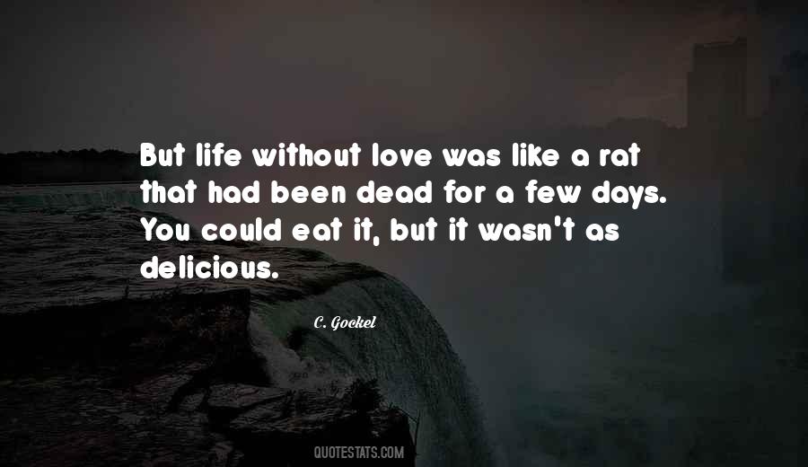 Quotes About Life Without Love #169157