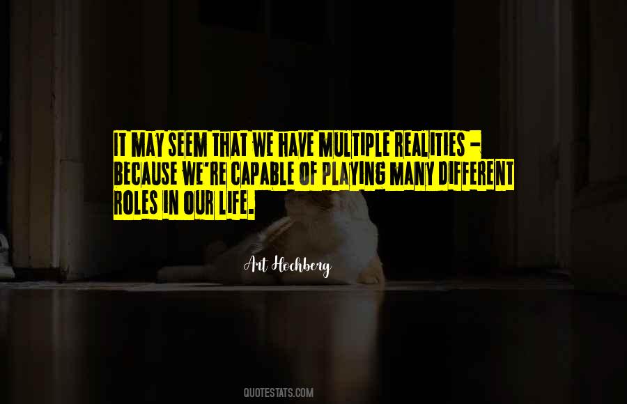 Life Roles Quotes #824300