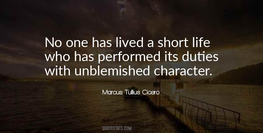 Quotes About Short Life #952281