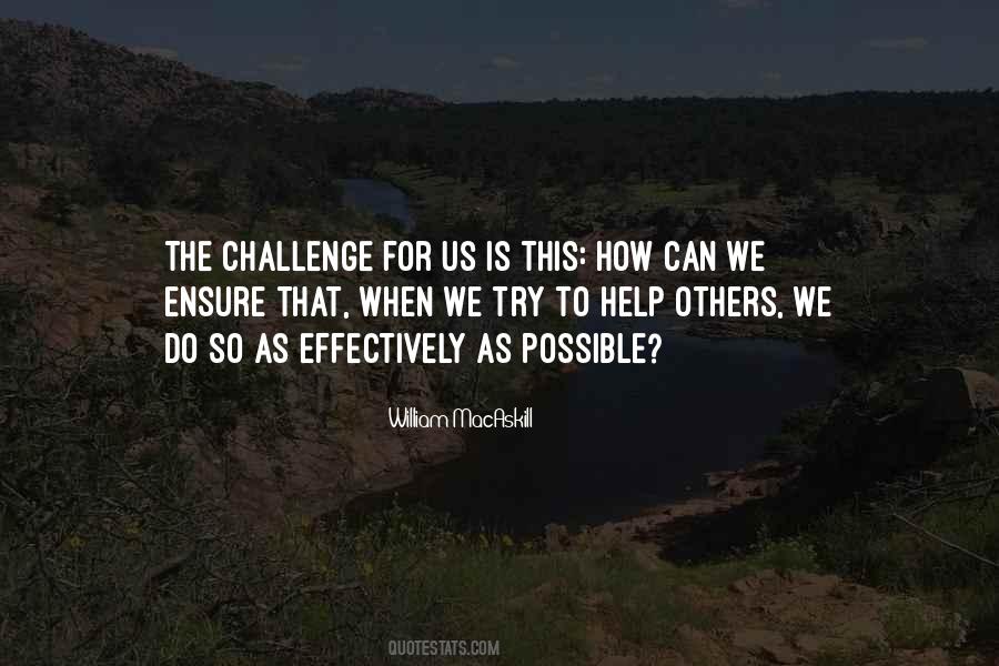 Challenge Others Quotes #1761728