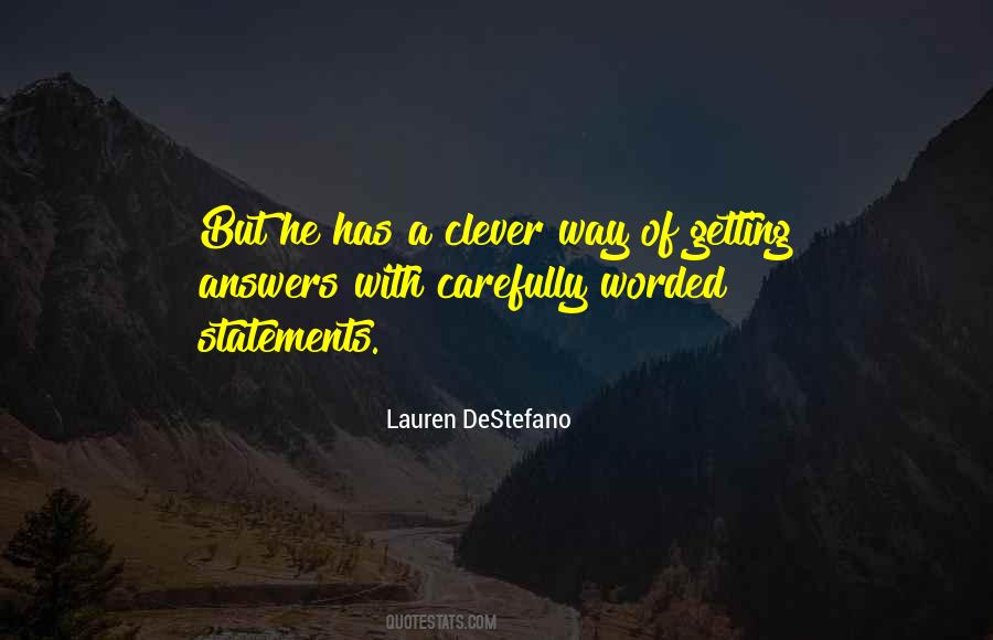 Quotes About Statements #1215480