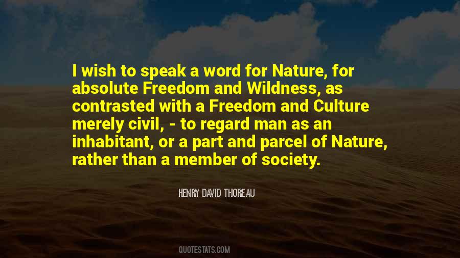 Quotes About Nature And Society #682477