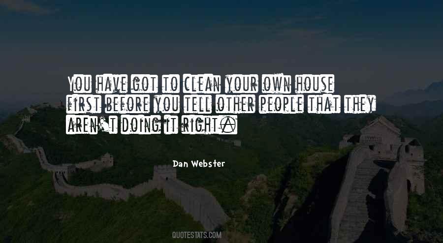 Quotes About Clean House #1073754