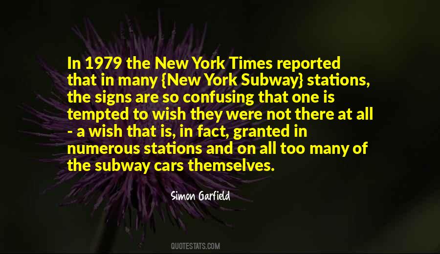 Quotes About New York Subway #1228693