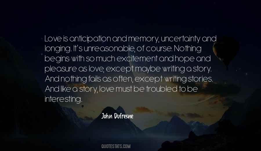 Quotes About Writing A Love Story #1159564