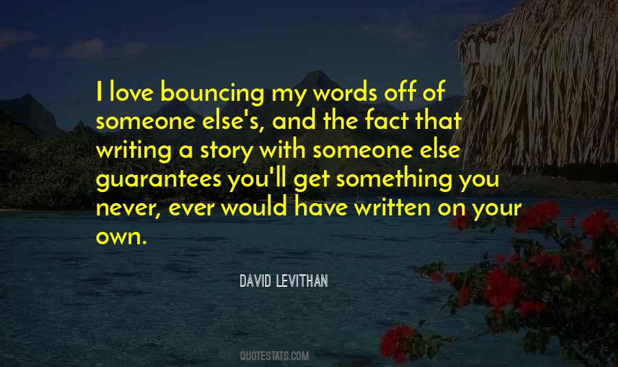 Quotes About Writing A Love Story #131559