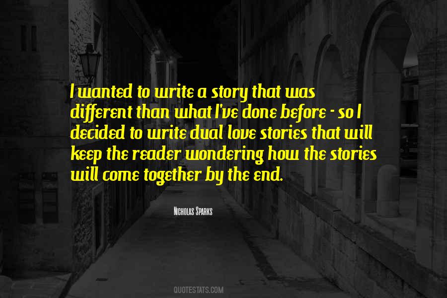 Quotes About Writing A Love Story #392083