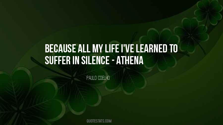 Quotes About Suffering In Silence #1389784