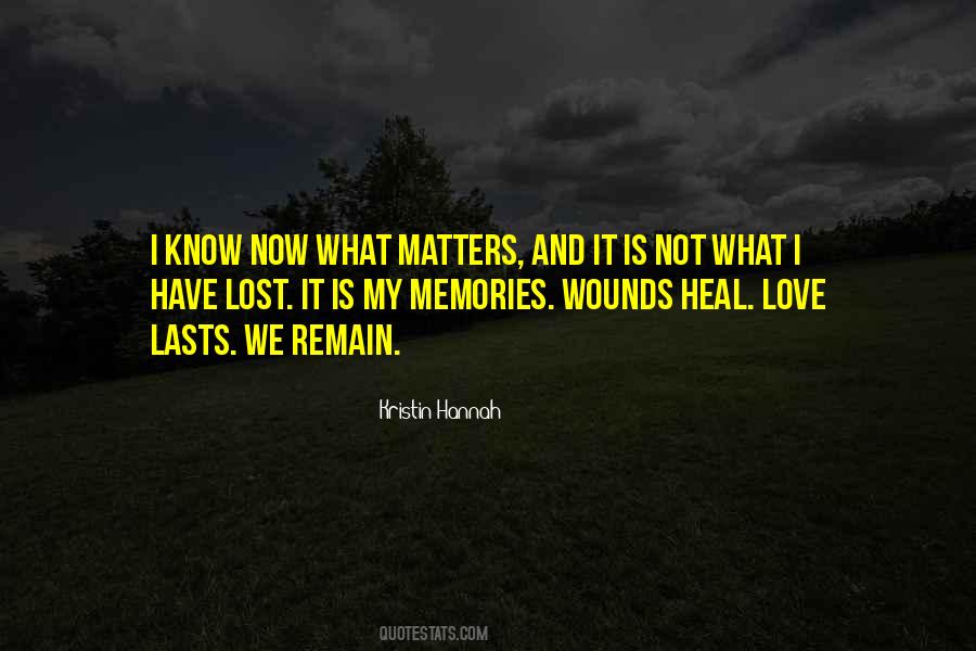 Quotes About Lost Love Memories #1350729