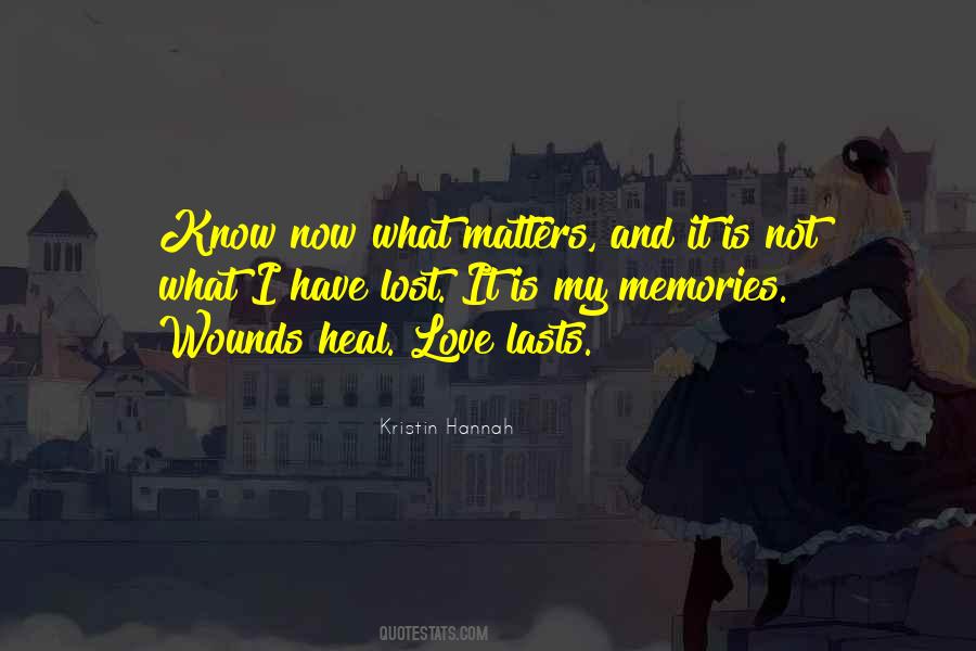 Quotes About Lost Love Memories #312349