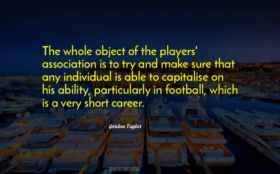 Quotes About Association Football #811499