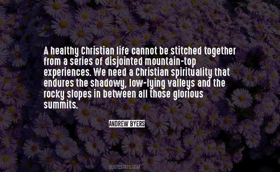 Quotes About The Valleys Of Life #116917