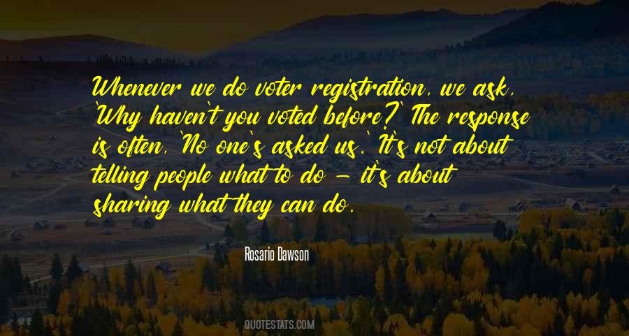 Quotes About Voter Registration #1027272