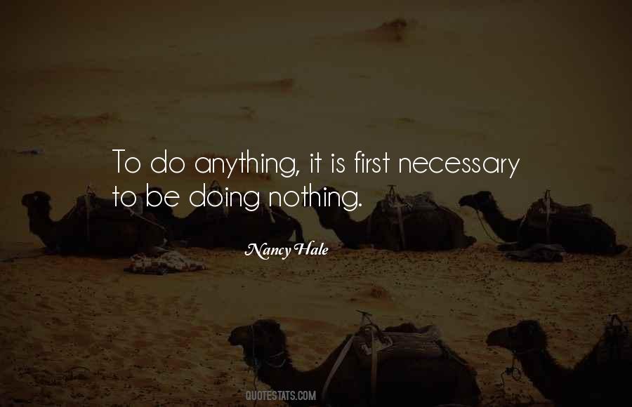 Quotes About Doing Nothing #109082