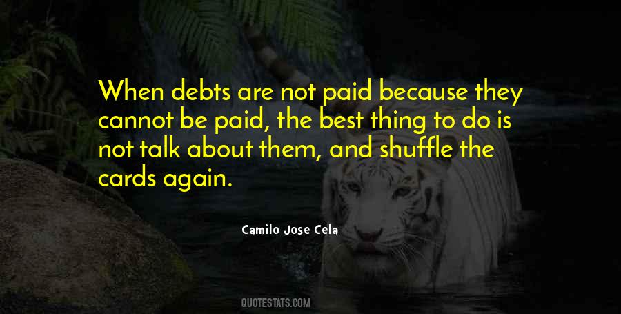 No Debts Quotes #69005