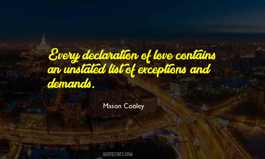 Quotes About Declaration Of Love #985536