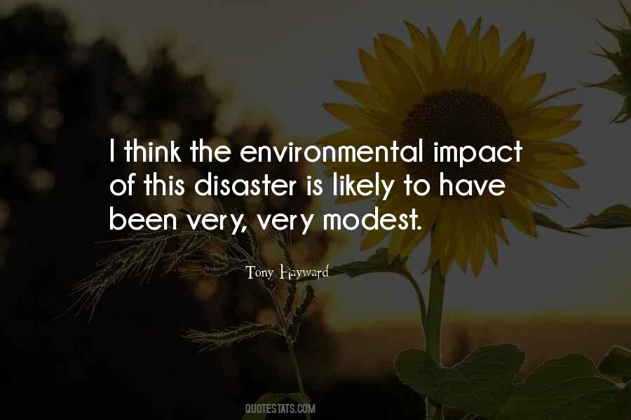 Environmental Disaster Quotes #1059154