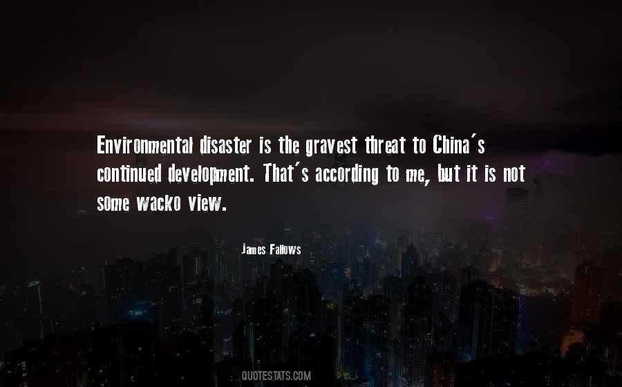 Environmental Disaster Quotes #1563982