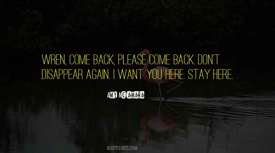 Stay Back Quotes #19096