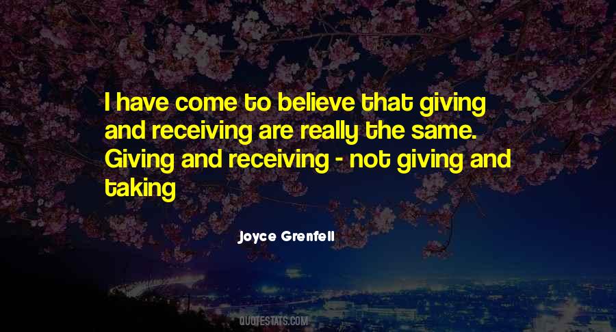 Quotes About Giving Not Receiving #490941