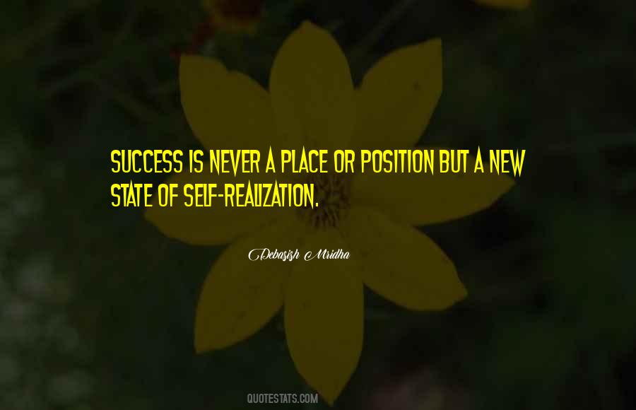 Success Is Never A Place Quotes #236635