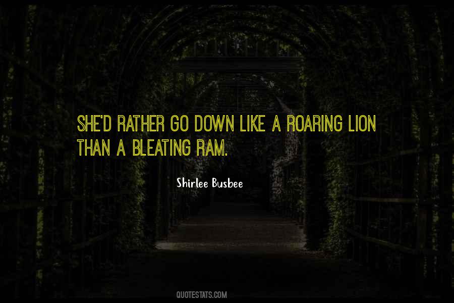 Quotes About Roaring Like A Lion #179994