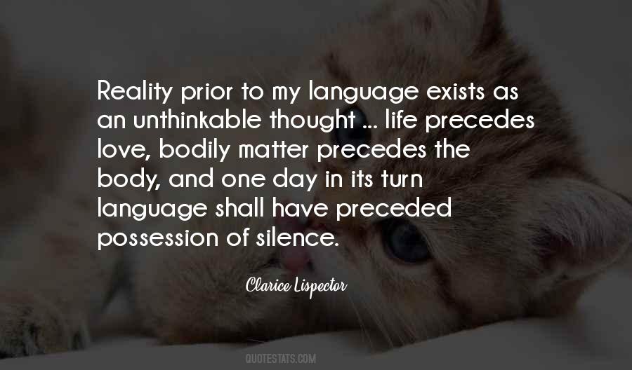 Silence Of Love Quotes #219238
